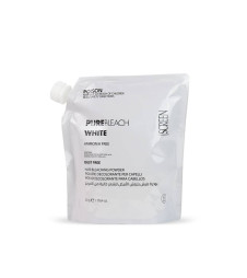 Белый обесцвечивающий порошок без аммиака с кератином SCREEN PureBleach White 7 тонов, 500 г
