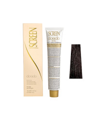 Крем-фарба для волосся перманентна з 24-каратним золотом SCREEN Dorado 3V (3.2) Violet Dark Вrown, 100 ml