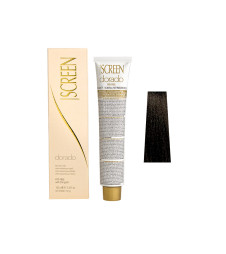 Крем-краска для волос перманентная с 24-каратным золотом SCREEN Dorado 5N (5.0) Light Вrown, 100 ml