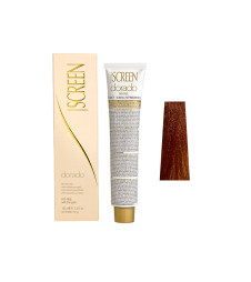 Крем-фарба для волосся перманентна з 24-каратним золотом SCREEN Dorado 7RD (7.43) Golden Сopper Вlonde, 100 ml