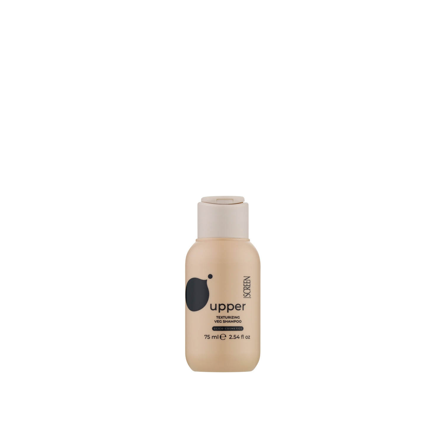 Шампунь з полісахаридами для об'єму тонкого волосся SCREEN Purest Upper Texturizing Veg Shampoo, 75 ml