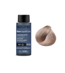 Деміперманентна гелева фарба для тонування волосся Selective Professional Glow Liquid Color 9.1 Ash Very Light Blond, 60 мл