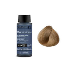 Деміперманентна гелева фарба для тонування волосся Selective Professional Glow Liquid Color 9.13 Golden Ash Very Light Blond, 60 мл