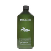 Зволожувальний шампунь для сухого та пошкодженого волосся Selective Professional Hemp Shampoo, 1000 мл