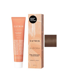 Гелевая безаммиачная краска для волос CUTRIN Aurora Nordic Lights 7.73 Roasted Chestnut, 60 ml