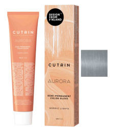 Гелева безаміачна фарба для волосся CUTRIN Aurora Nordic Lights 10.11 Sheer Silver, 60 ml