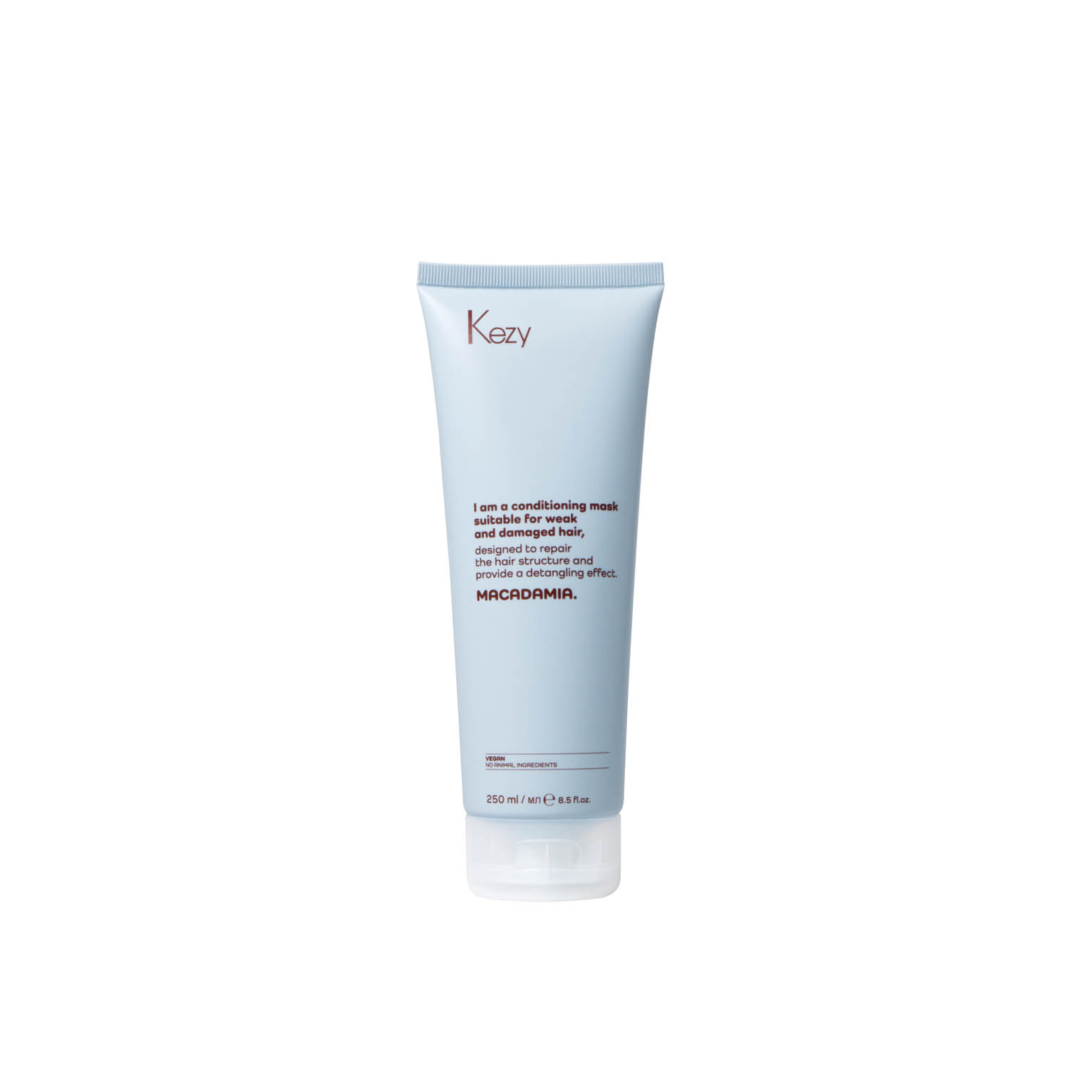Ліпідна маска для ослабленого та пошкодженого волосся Kezy Macadamia Mask, 250 ml