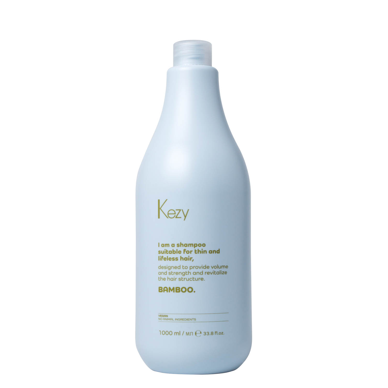 Шампунь для обʼєму тонкого волосся Kezy Bamboo Shampoo, 1000 ml