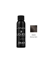 Безаміачний барвник для волосся LʼANZA Liquids Demi Gloss 06AX Dark Extra Ash Blonde, 90 ml