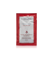 Шампунь для устранения желтизны LʼANZA Healing ColorCare Silver Brightening Shampoo, 30 ml