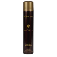 Лак-спрей для експрес-укладки з кератиновим еліксиром LʼANZA Keratin Healing Oil Brush Thru Hair Spray, 350 ml