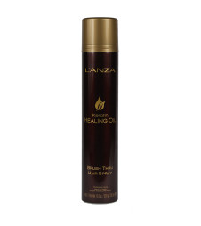 Лак-спрей для експрес-укладки з кератиновим еліксиром LʼANZA Keratin Healing Oil Brush Thru Hair Spray, 350 ml