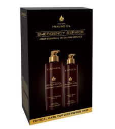Набір для процедури відновлення волосся LʼANZA Keratin Healing Oil Emergency Service Backbar Kit