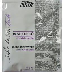 Освітлювальна пудра для волосся Зелене яблуко SHOT Ambition Tech Bleaching Powder