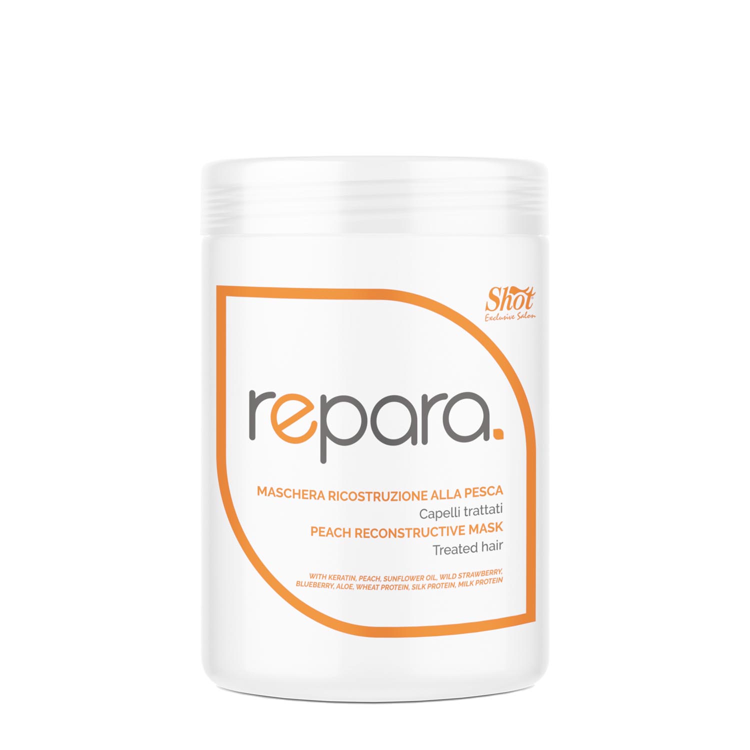 Маска з персиком для пошкодженого волосся SHOT Peach Reconstructive Mask, 1000 ml