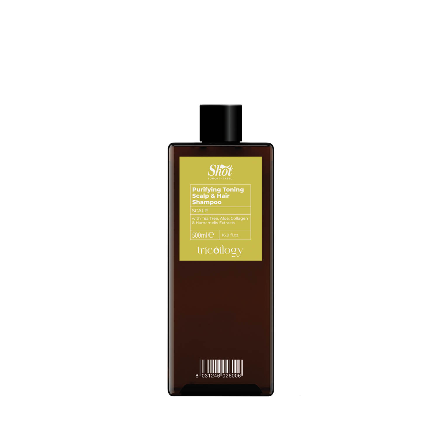 Тонізуючий шампунь для шкіри голови та волосся Shot Purifying Toning Scalp & Hair Shampoo, 500 ml