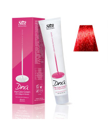 Крем-фарба для волосся з колагеном SHOT DNA Hair Color Crem (Колір: 8.66 Світло-русявий червоний інтенсивний)