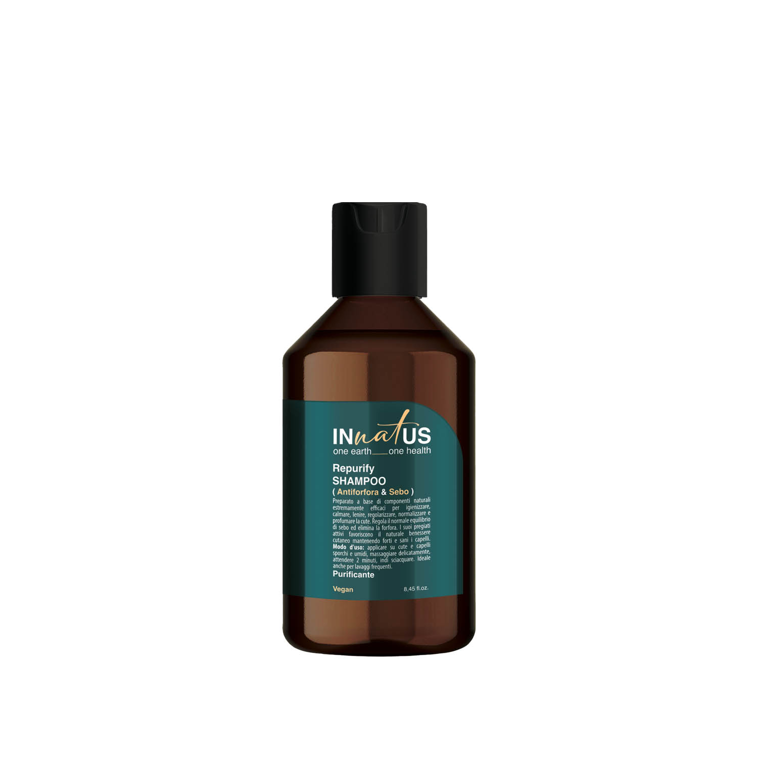 Шампунь для глибокого очищення шкіри голови INnatUS Repurify Shampoo, 250 ml - 1