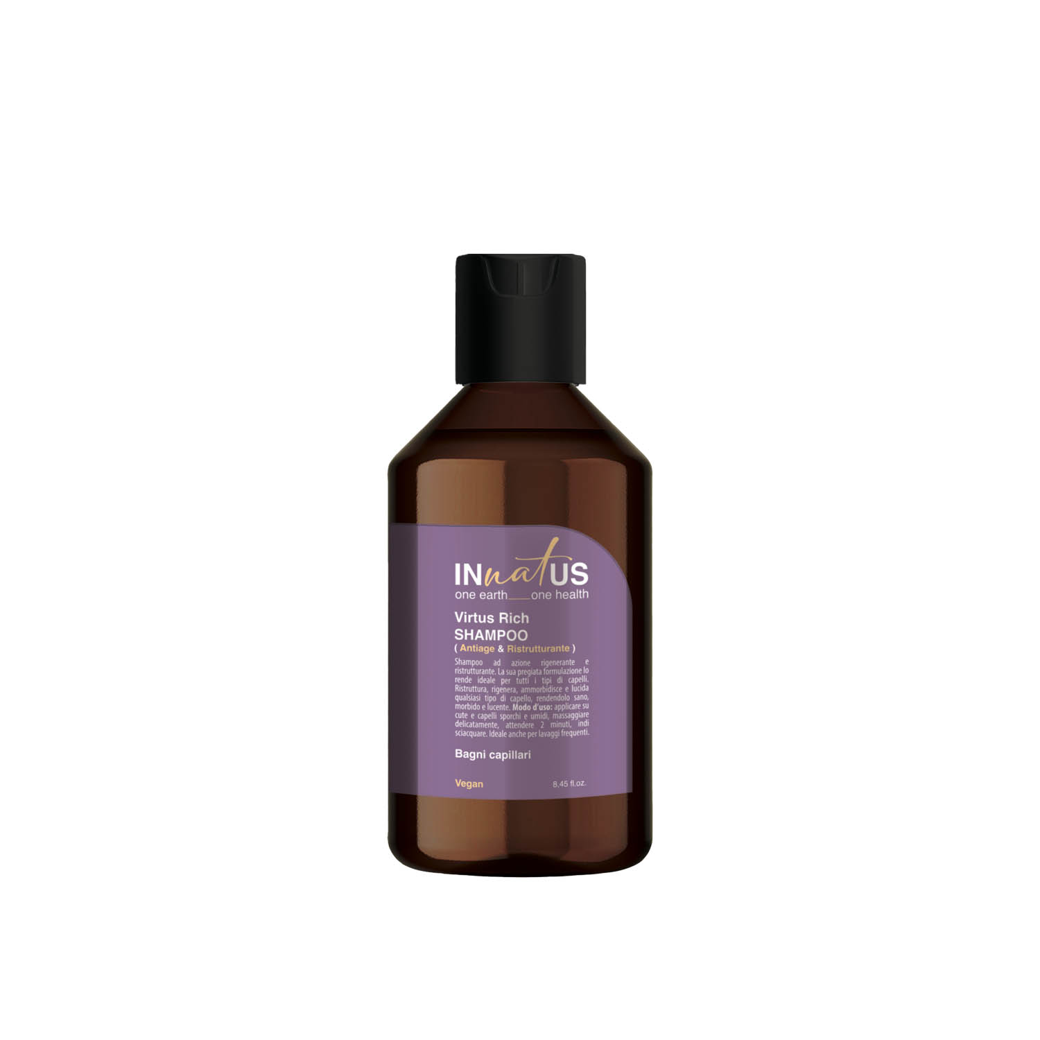 Відновлюючий шампунь для волосся INnatUS Virtus Rich Shampoo, 250 ml - 1