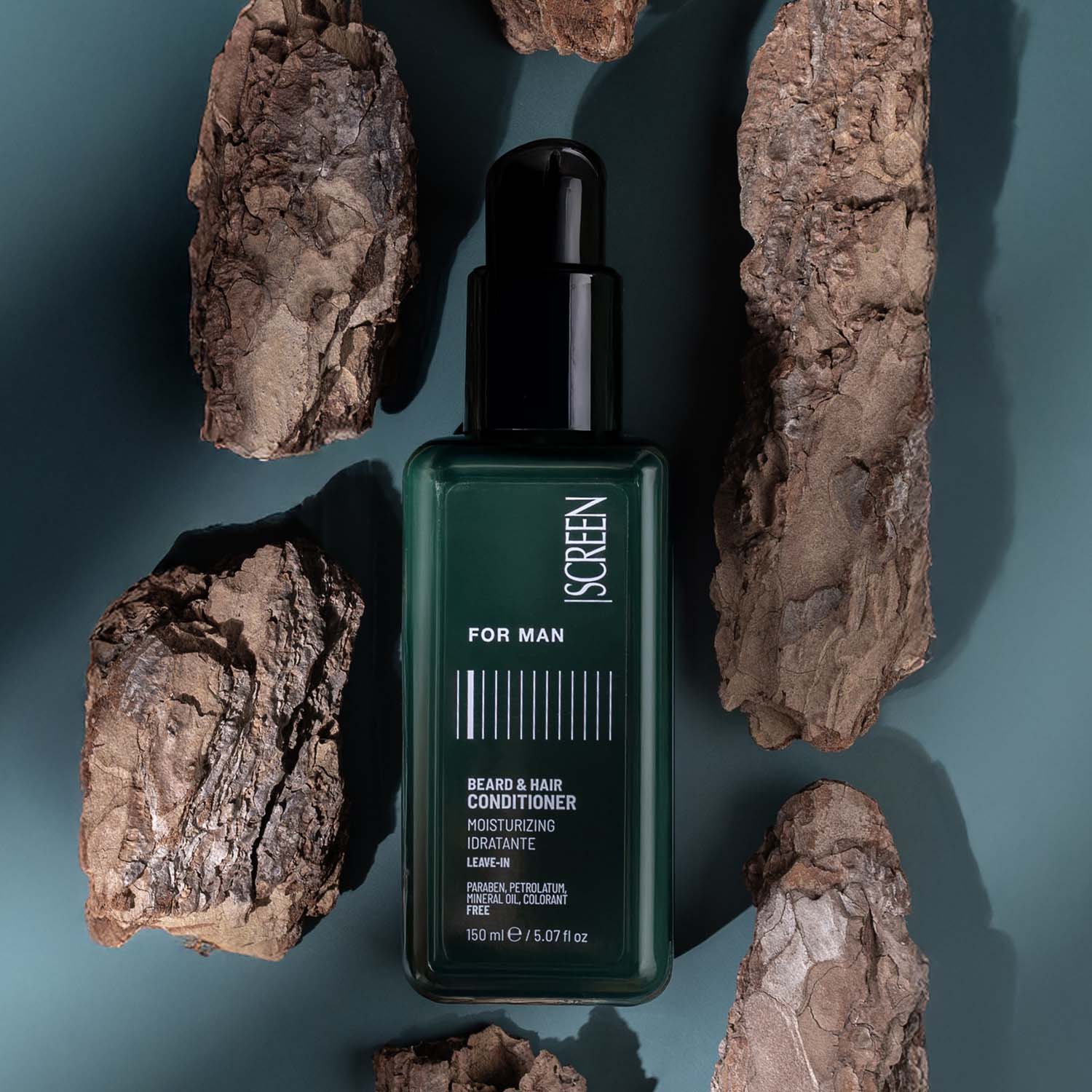 Крем-кондиціонер для волосся та бороди незмивний SCREEN For Man Beard & Hair Conditioner, 150 ml - 2