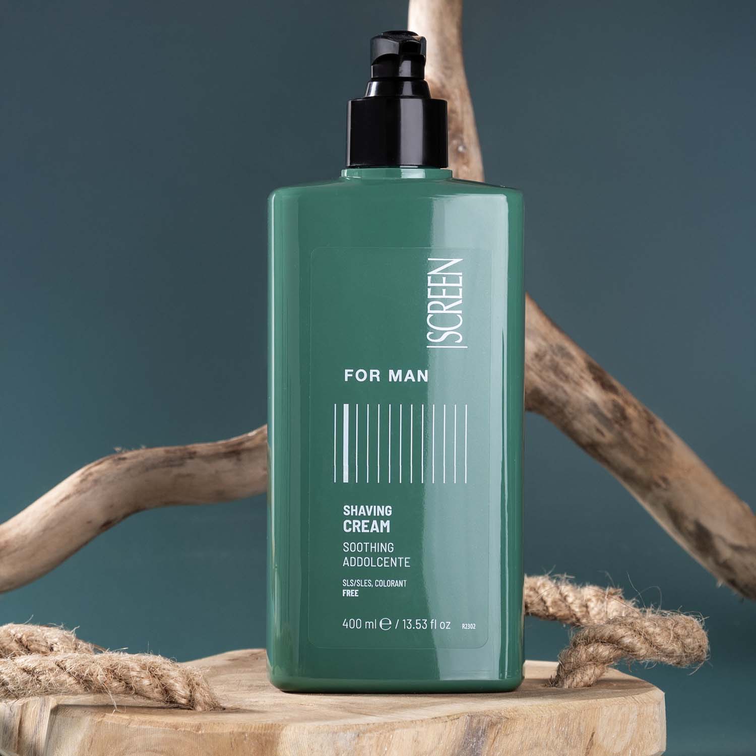 Крем для гоління без піни SCREEN For Man Shaving Cream, 400 ml - 2