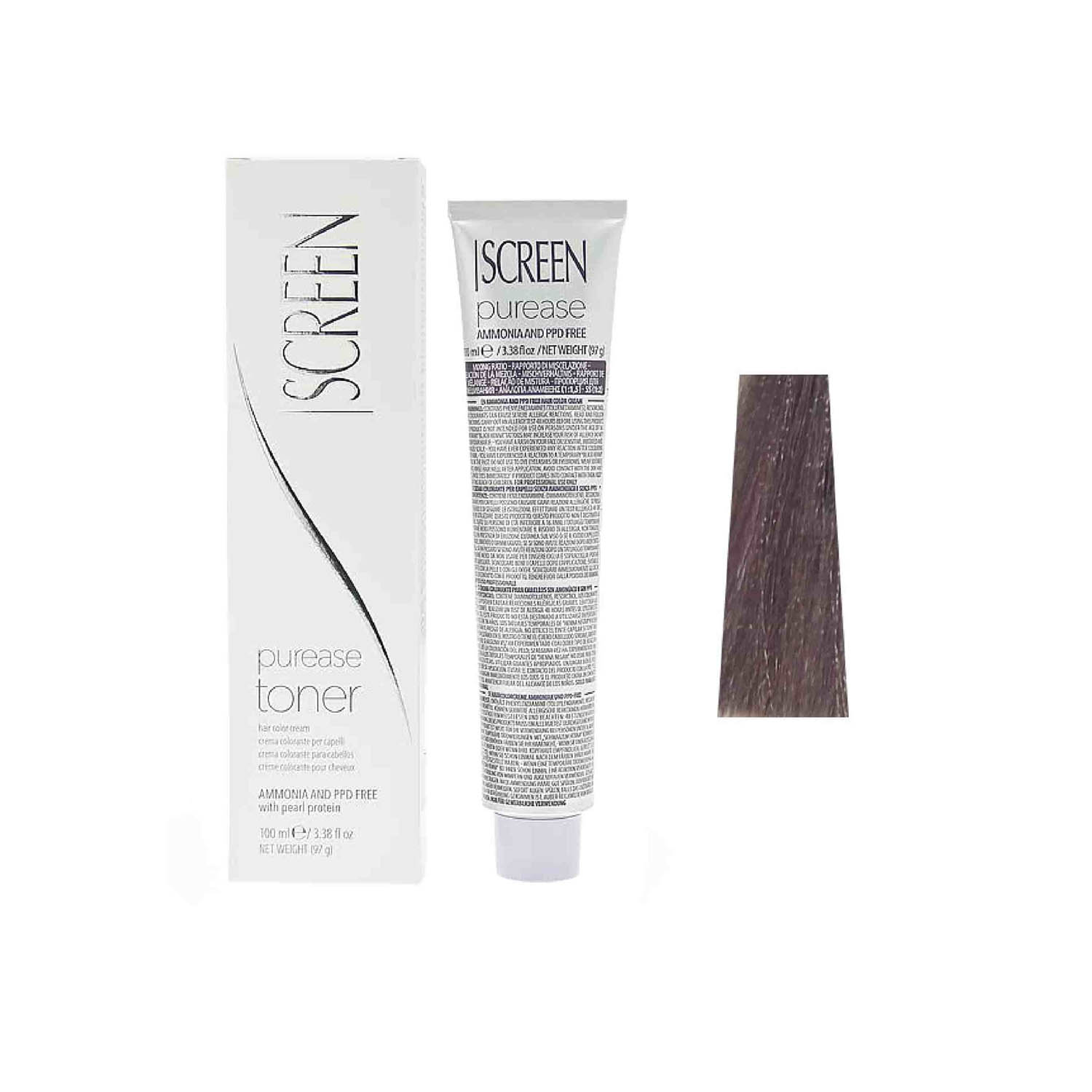 Крем-фарба без аміаку для тонування з протеїнами перлів SCREEN Purease Toner Mauve Tea, 100 ml - 1