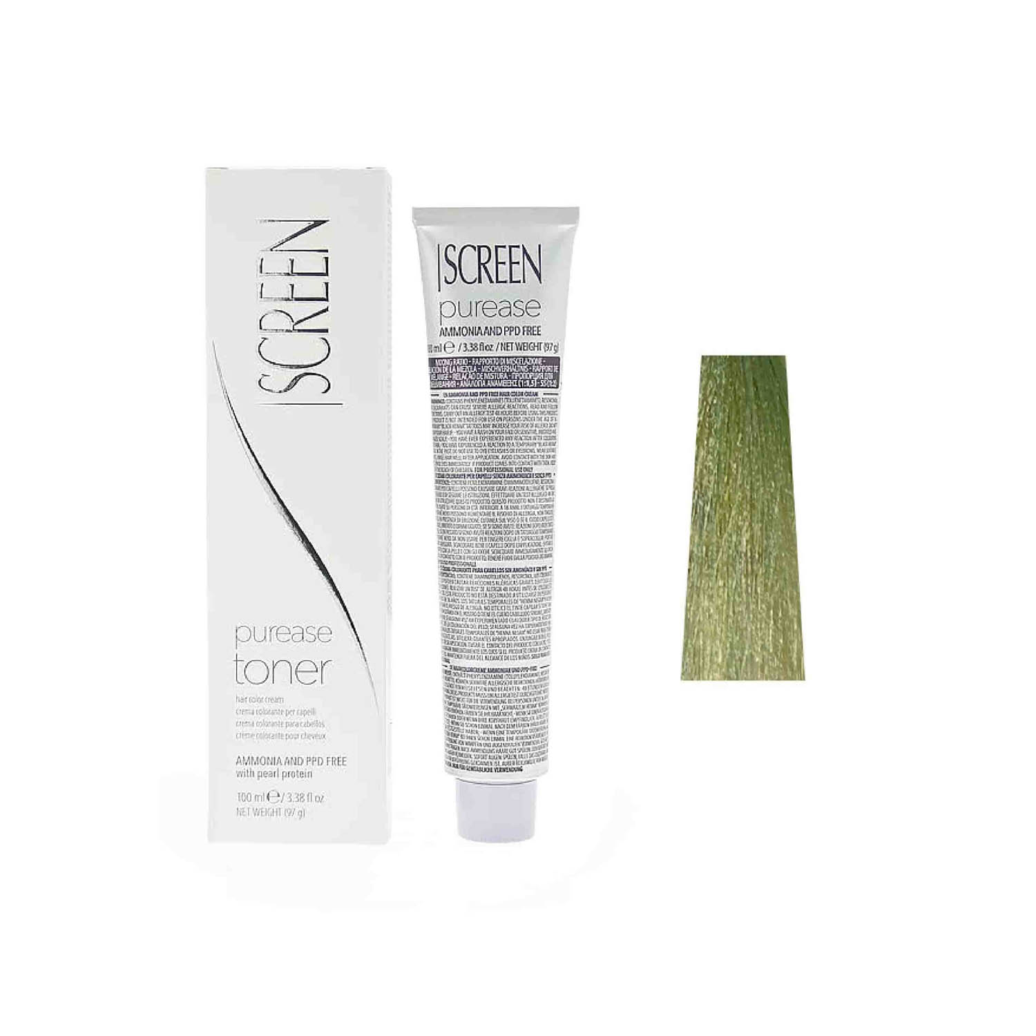 Крем-фарба без аміаку для тонування з протеїнами перлів SCREEN Purease Toner Peppermint Crisp, 100 ml - 1