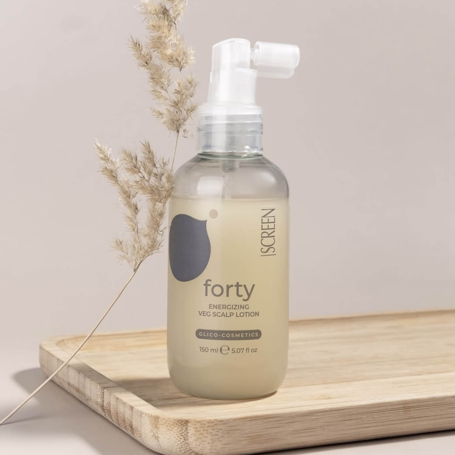 Лосьйон-спрей проти випадіння та стоншення волосся SCREEN Purest Forty Energizing Veg Scalp Lotion, 150 ml - 2