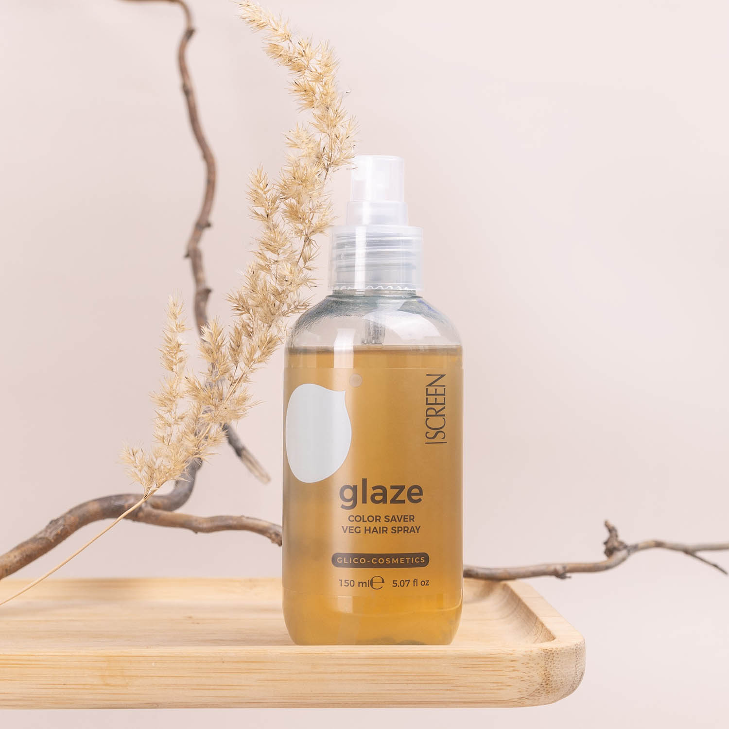 Антиоксидантний спрей для фарбованого волосся SCREEN Purest Glaze Color Saver Veg Hair Spray, 150 ml - 3