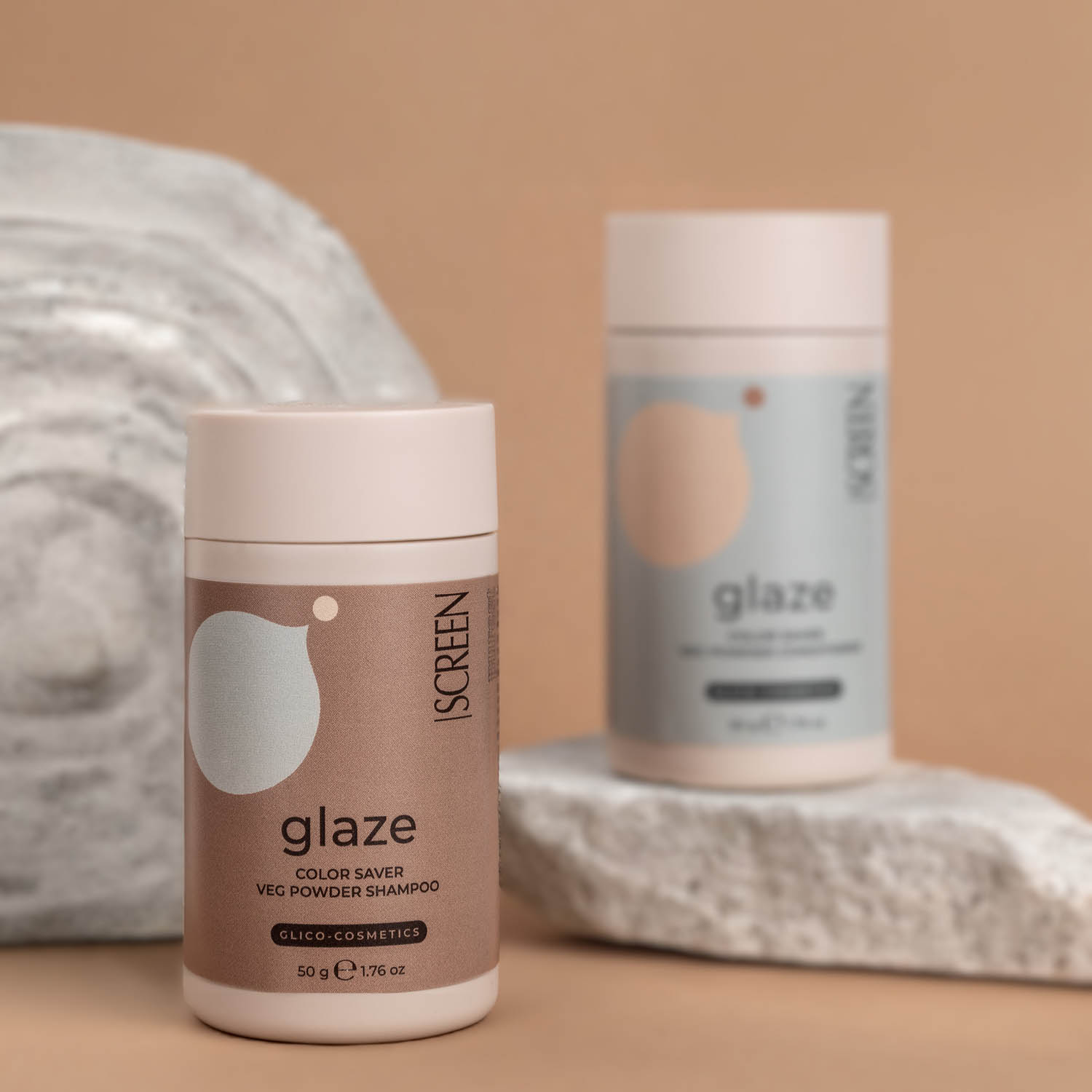 Шампунь для сохранения цвета в форме порошка SCREEN Glaze Color Saver Veg Powder Shampoo, 50 gr - 2
