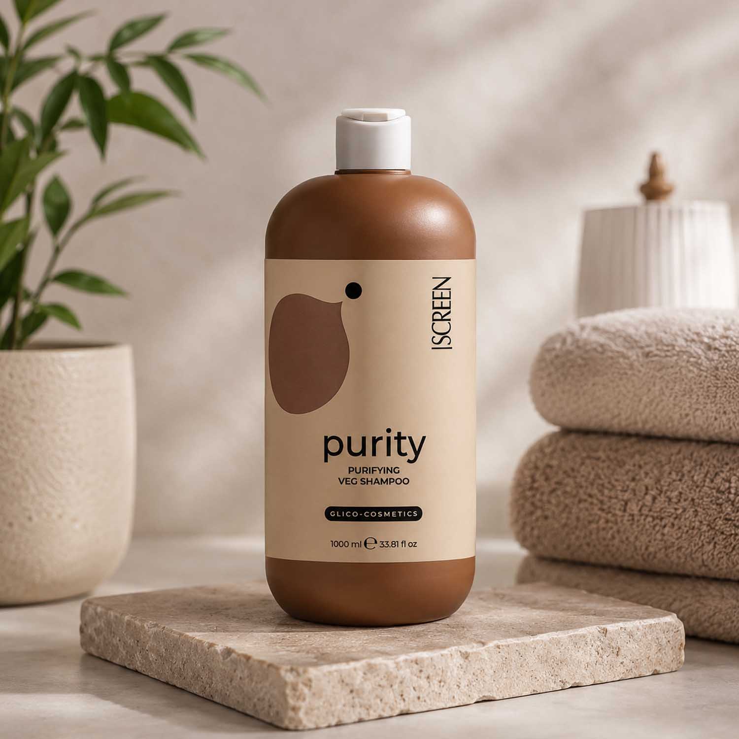 Шампунь для восстановления баланса кожи головы SCREEN Purest Purity Veg Shampoo, 1000 мл - 2