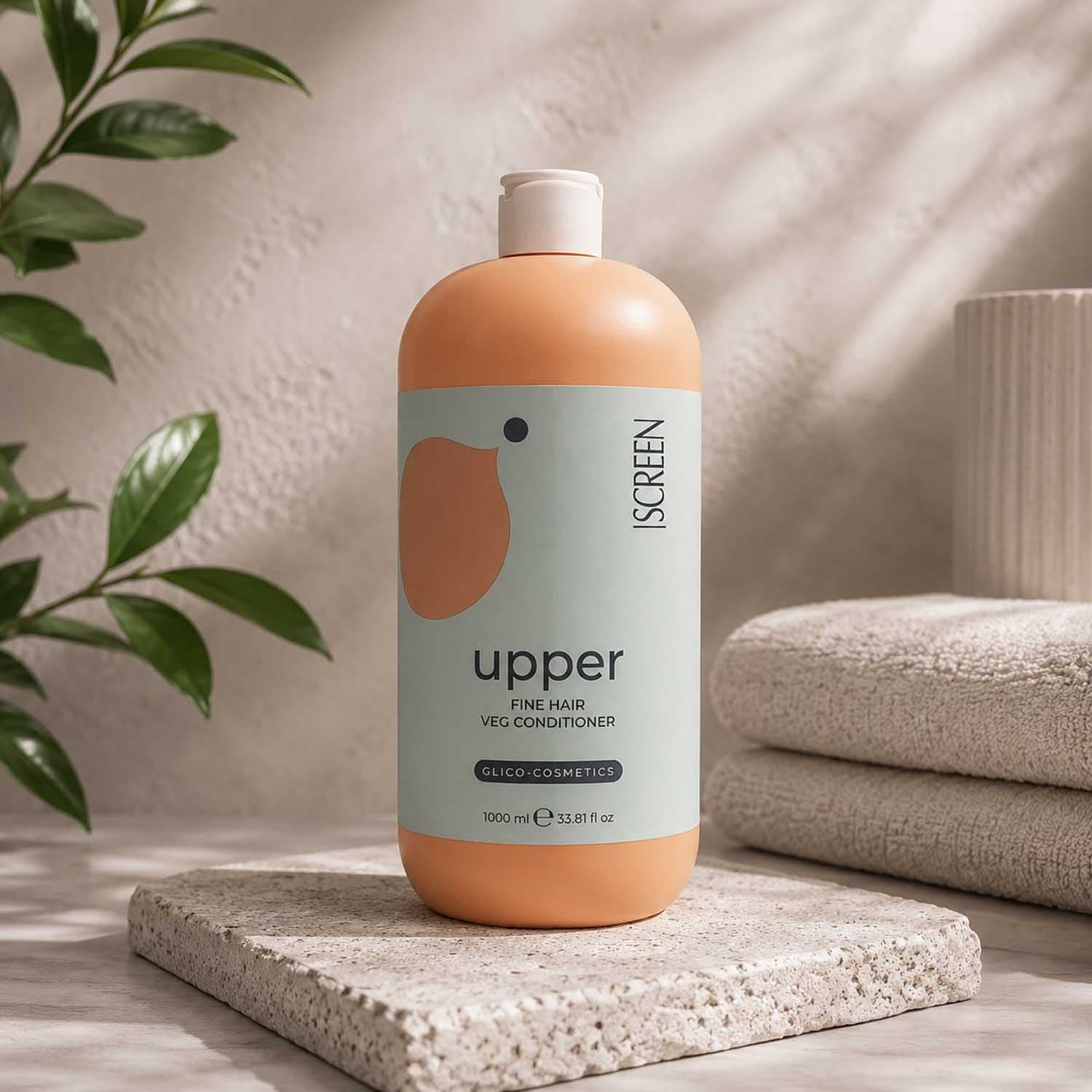Кондиционер с полисахаридами для тонких волос SCREEN Purest Upper Fine Hair Veg Conditioner, 1000 мл - 2