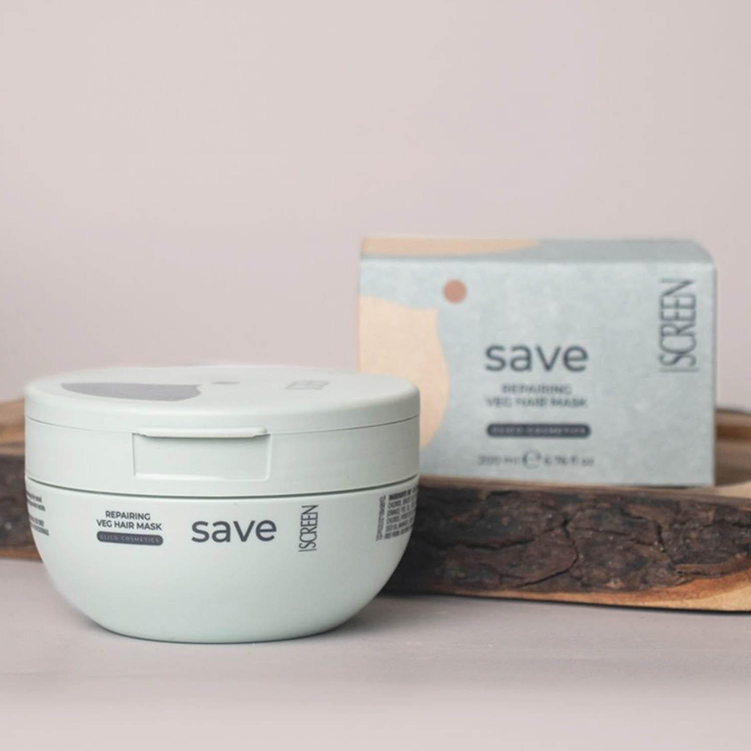 Фітопротеїнова ліпідна маска для відновлення волосся SCREEN Purest Save Reparing Veg Hair Mask, 200 ml - 2