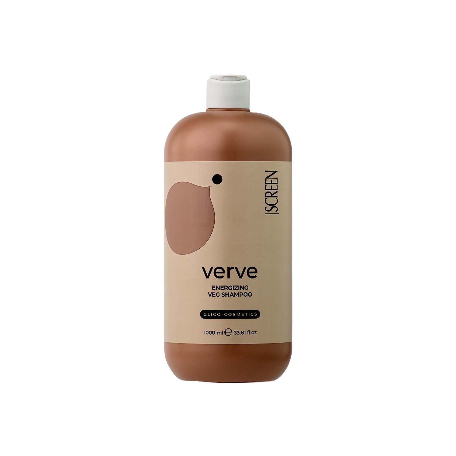 Стимулюючий шампунь для стоншеного волосся SCREEN Purest Verve Energizing Veg Shampoo, 1000 ml - 1