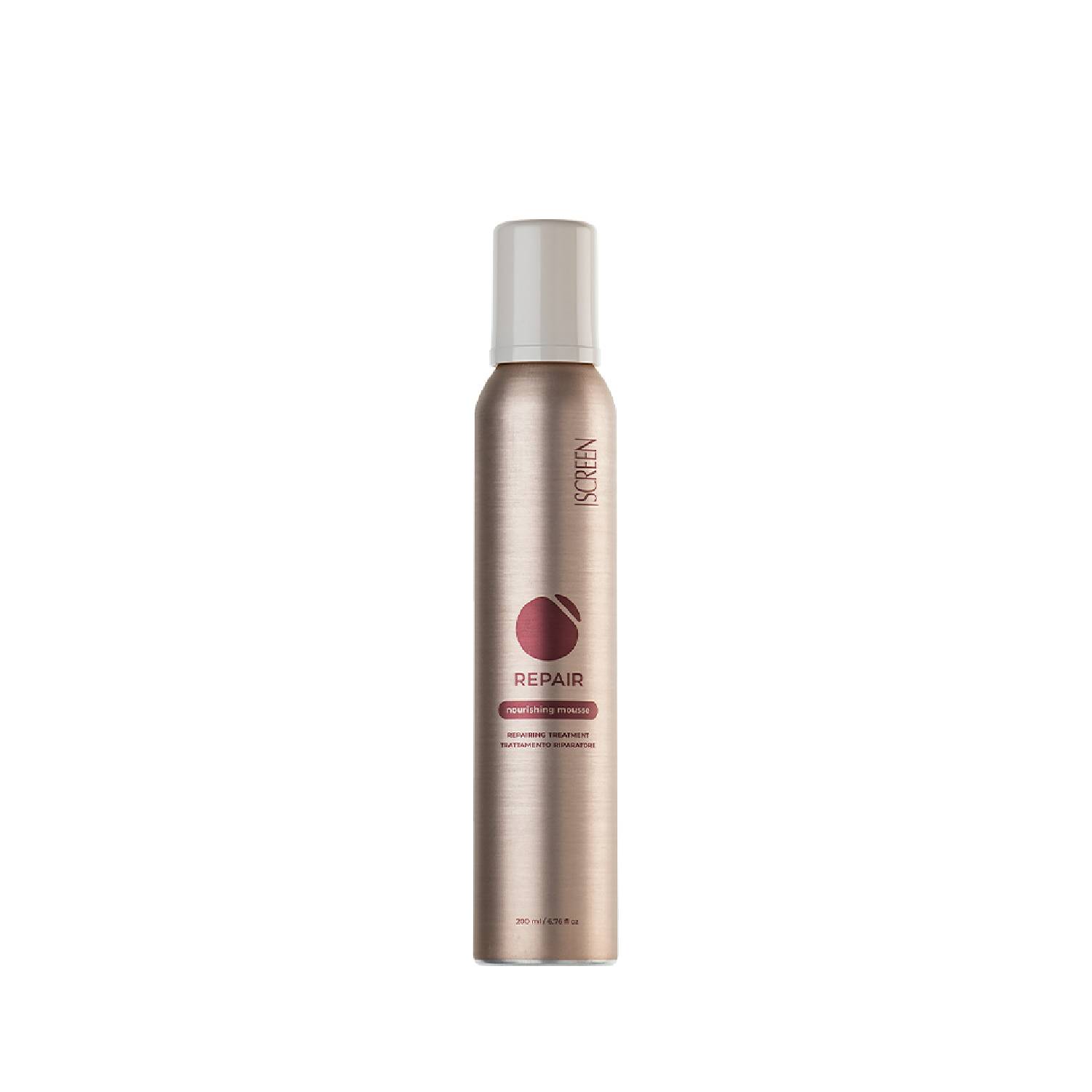 Відновлювальний незмивний мус для пошкодженого волосся SCREEN Repair Nourishing Mousse, 200 ml