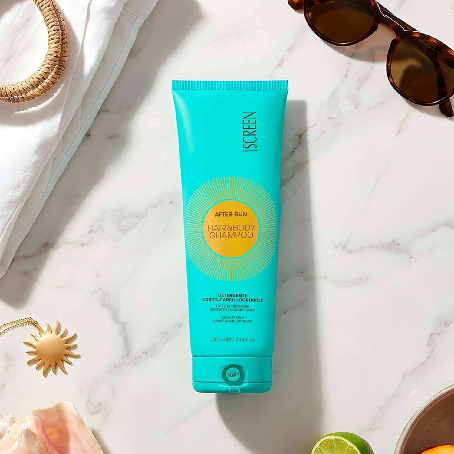 Шампунь для волос и тела с УФ-фильтрами SCREEN SunControl After-Sun Hair&Body Shampoo, 220 мл - 3