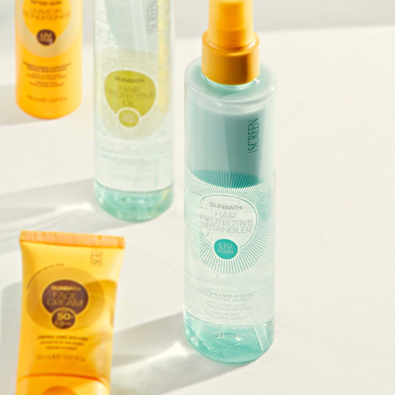Двухфазный спрей для распутывания волос с УФ-фильтрами SCREEN SunControl Sunbath Hair Protective Detangler, 200 мл - 2