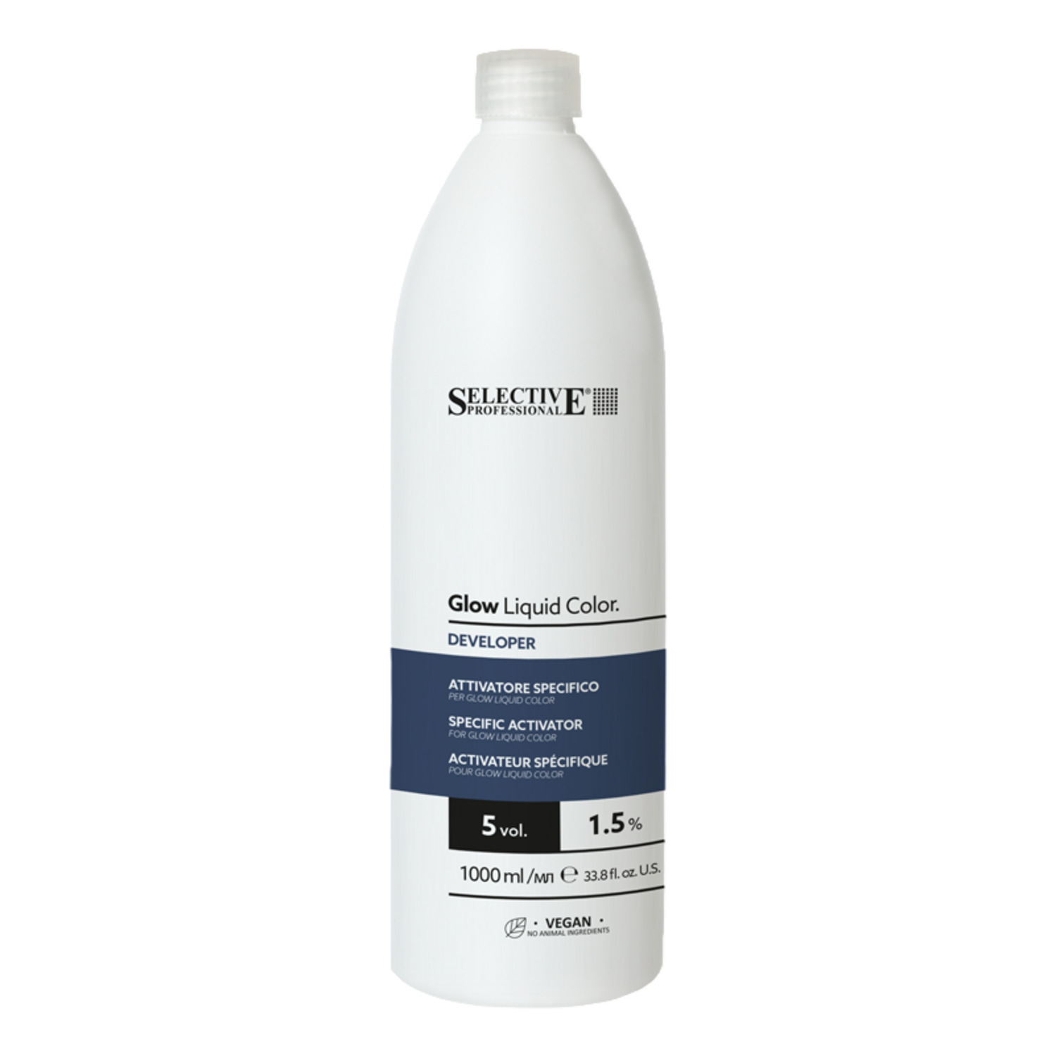 Активатор Selective Professional Glow Liquid Color Developer, 1000 мл - 1
