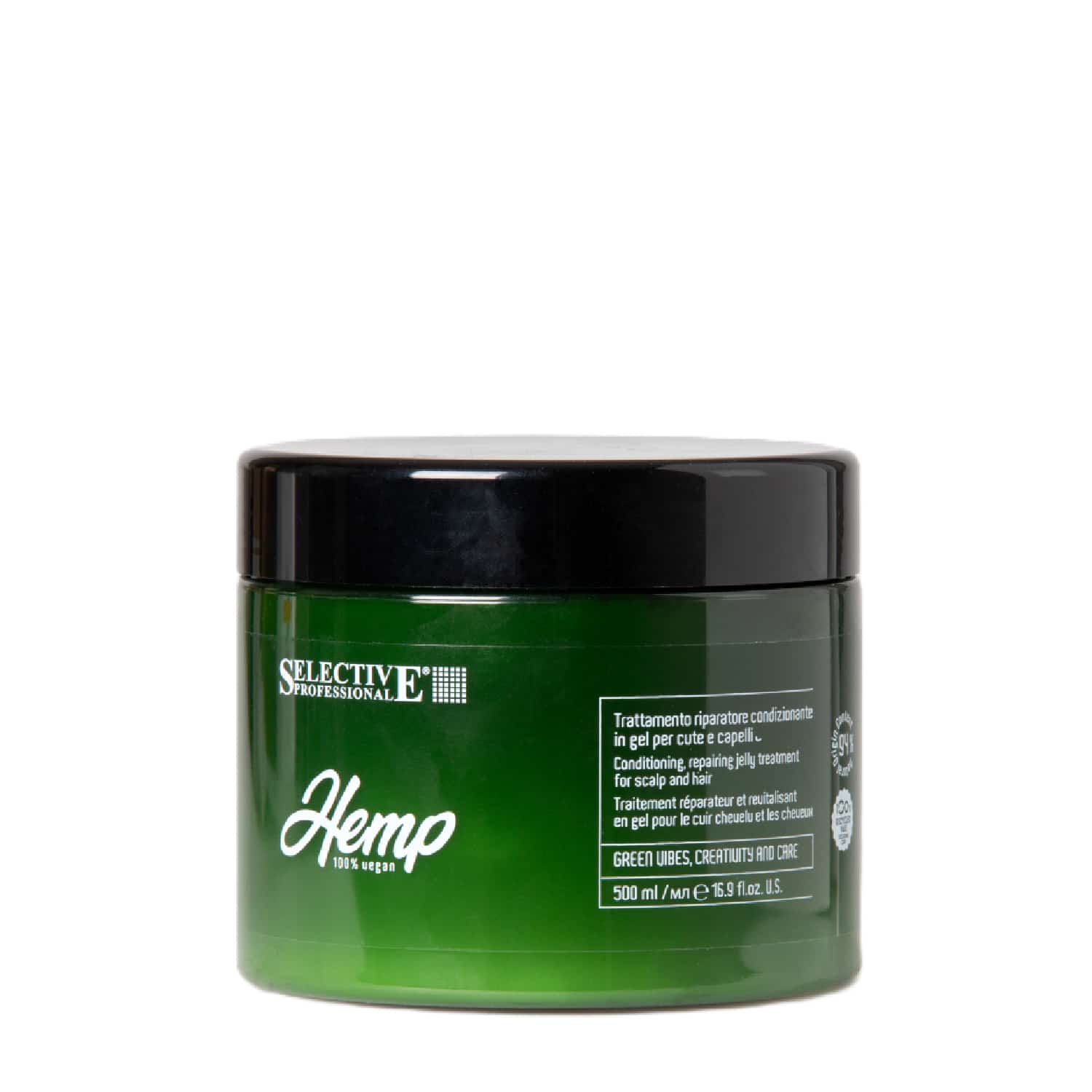 Маска-желе для волосся та шкіри голови Selective Professional Hemp Jelly Mask, 500 мл - 1