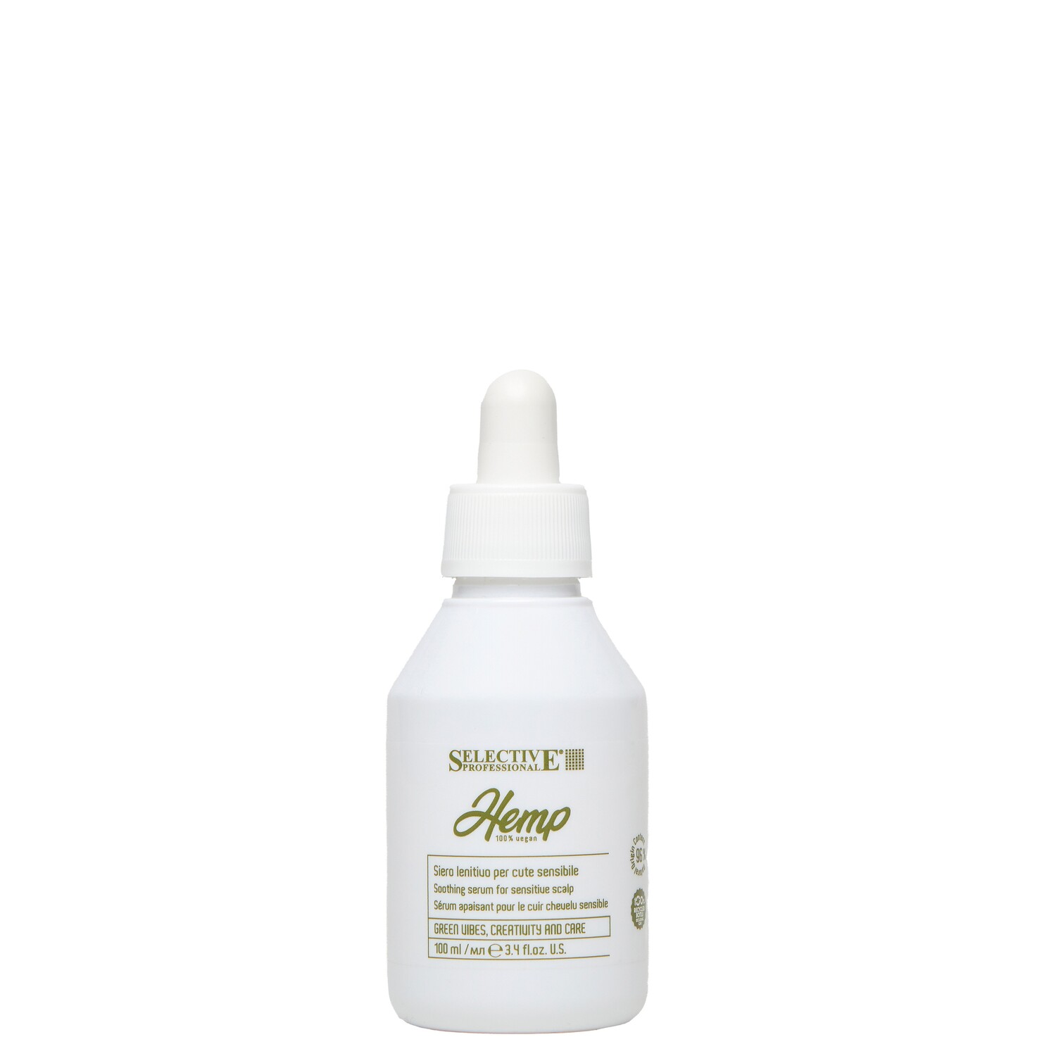 Сироватка для чутливої шкіри голови Selective Professional Hemp Lenitive Serum, 100 мл - 1
