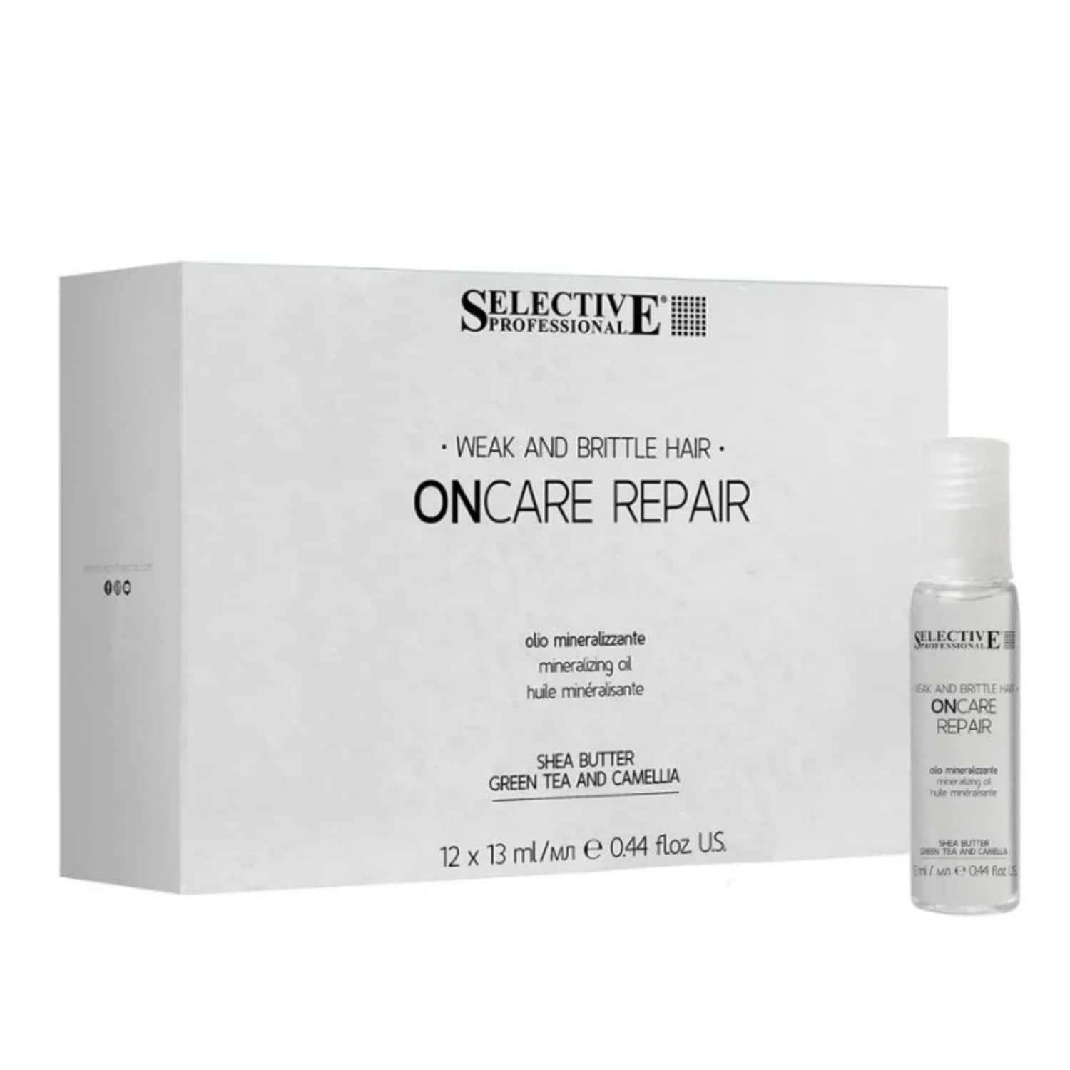 Мінералізуючий нектар для волосся Selective Professional Repair Mineralizer, 12х13 мл - 1