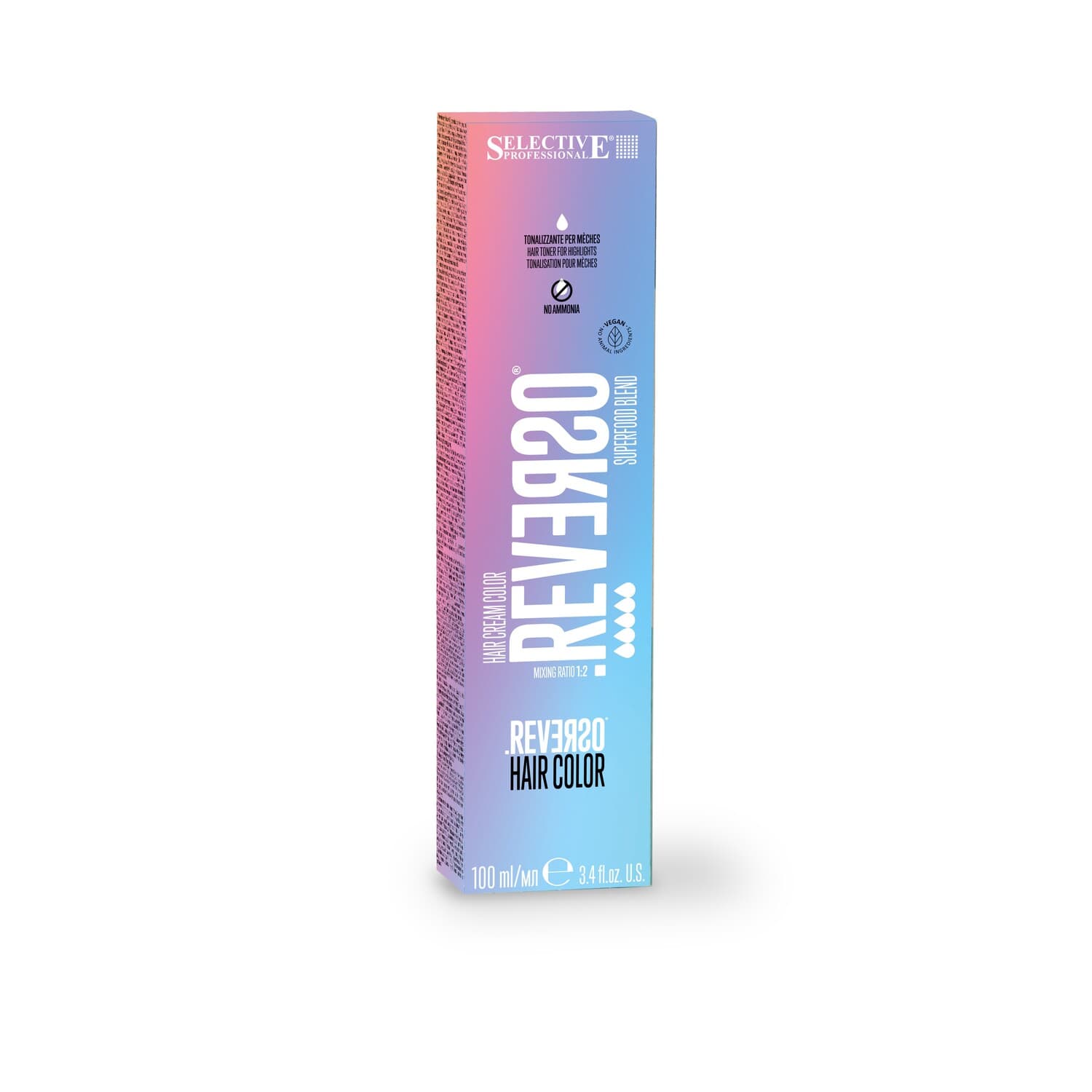 Крем-фарба для тонування волосся без аміаку Selective Professional Reverso Toner Irisé, 100 мл - 1