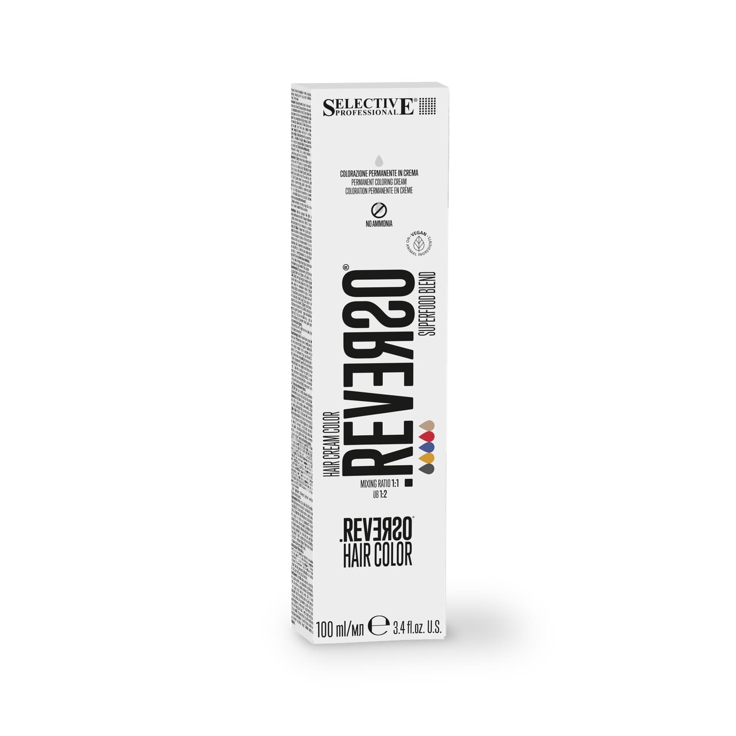 Крем-фарба для волосся без аміаку Selective Professional Reverso 10.0 Extra Light Blond, 100 мл - 1