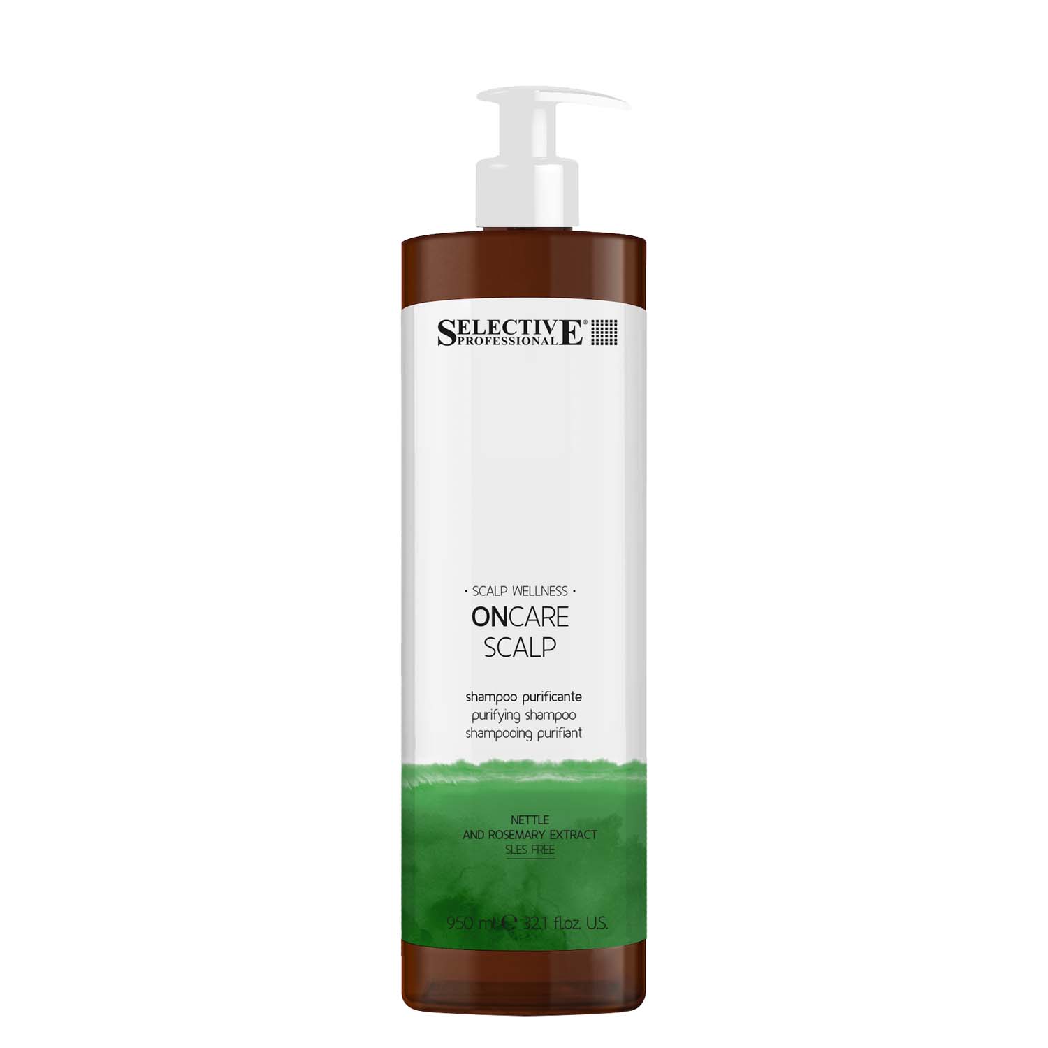 Очищувальний шампунь проти лупи Selective Professional Scalp Purifying Shampoo, 950 мл - 1