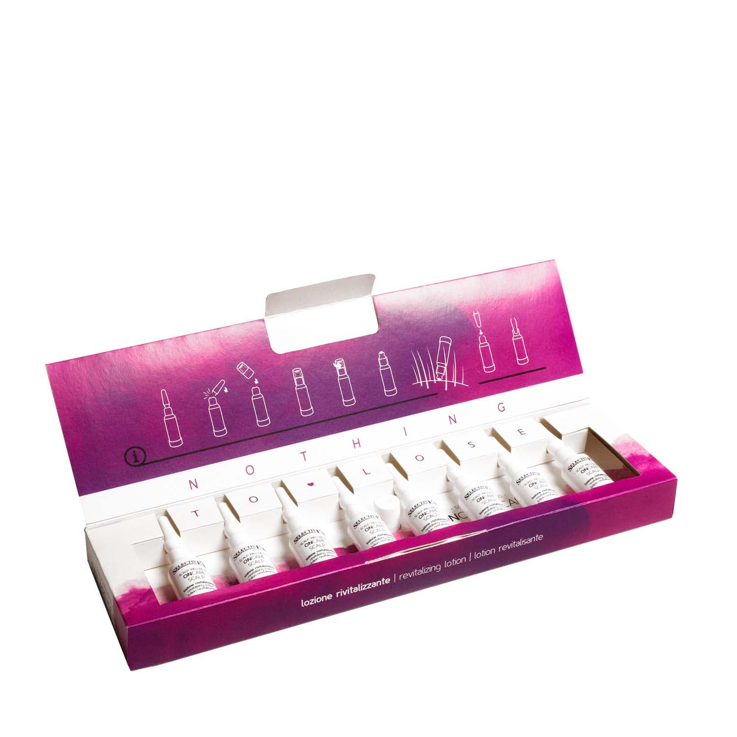 Інтенсивний тонізуючий лосьйон проти випадіння волосся Selective Professional Scalp Revitalizing Intensive Lotion, 8х7 мл - 1