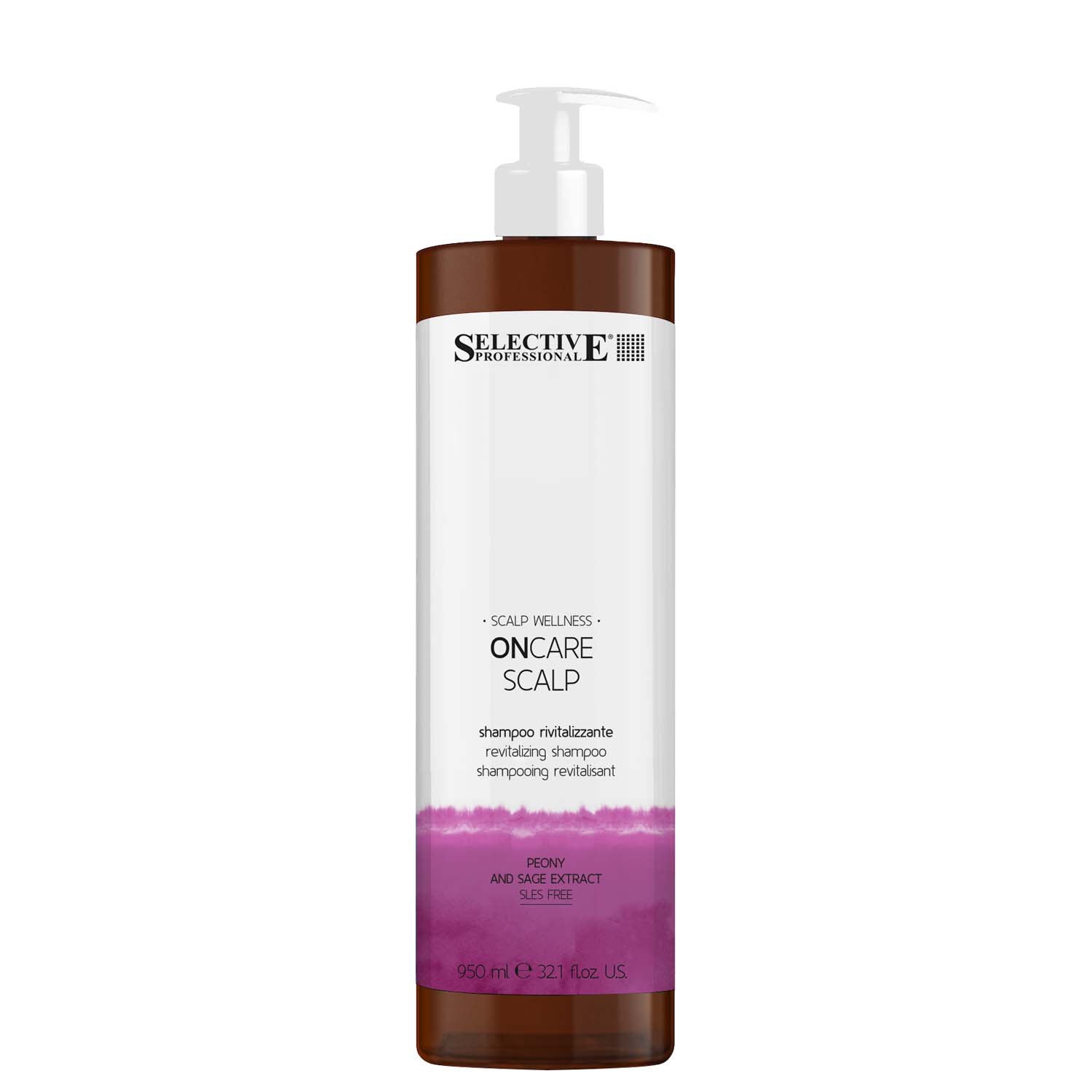 Відновлювальний шампунь проти випадіння волосся Selective Professional Scalp Revitalizing Shampoo, 950 мл - 1