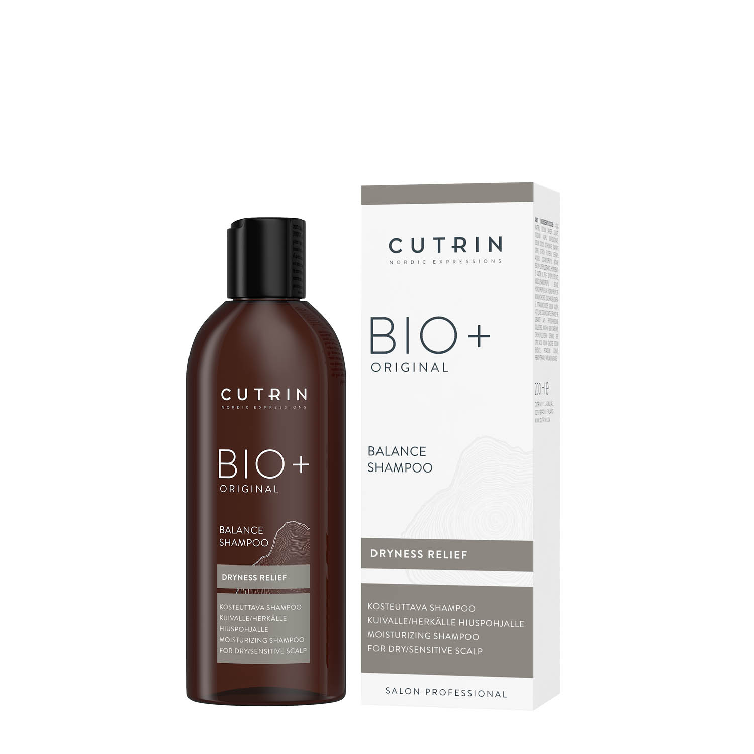 Зволожуючий та кондиціонуючий шампунь CUTRIN BIO+ Original Balance Shampoo, 200 ml - 1