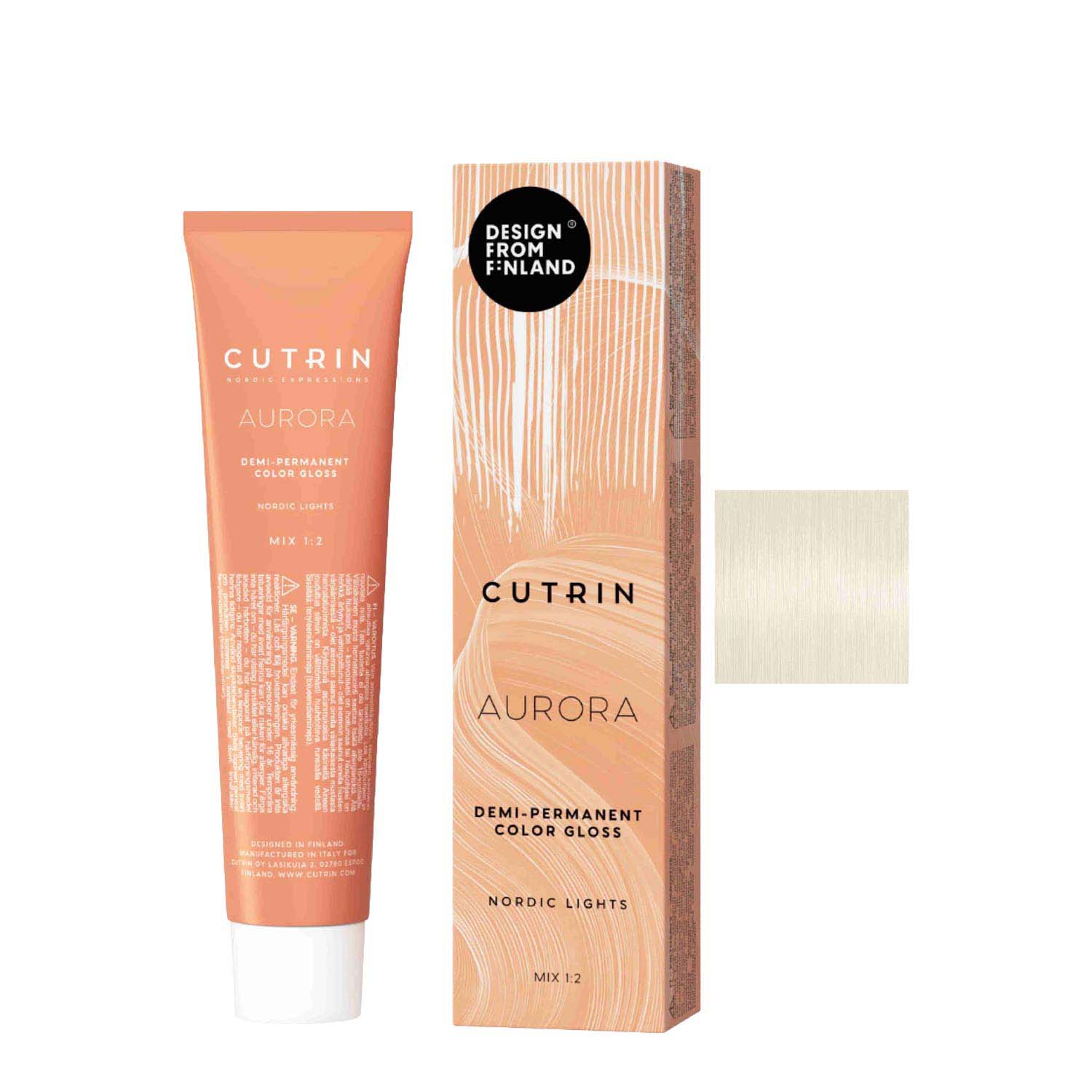 Гелевая безаммиачная краска для волос CUTRIN Aurora Nordic Lights 0.00 Clear Glaze, 60 ml - 1
