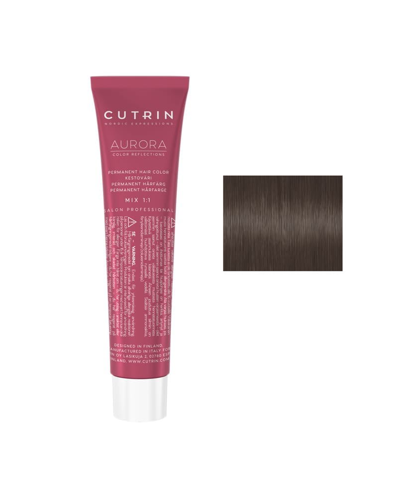 Крем-краска для волос CUTRIN Aurora Permanent Hair Color (Цвет: 7MS Металлический песок средний блонд)