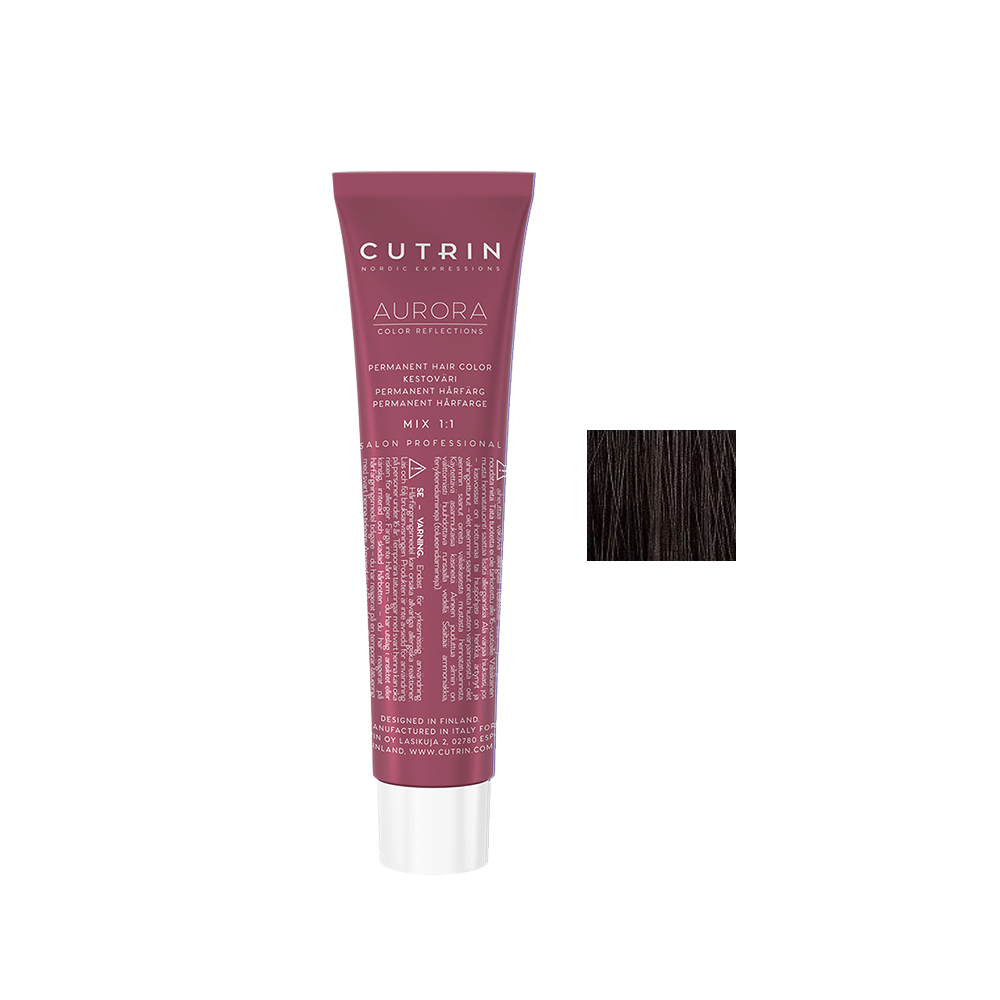 Крем-фарба для волосся CUTRIN Aurora Permanent Hair Color (Колір: 5.37G Світло-коричневе Золоте дерево) - 1